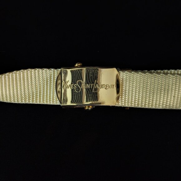 YVES SAINT LAURENT Belt Gold Yellow - Picture 8 of 9